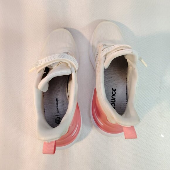 adidas Girl's Size 3 RapidaSport Elastic Little Kid Off-WhiTe/Zero Metallic - Picture 5 of 6